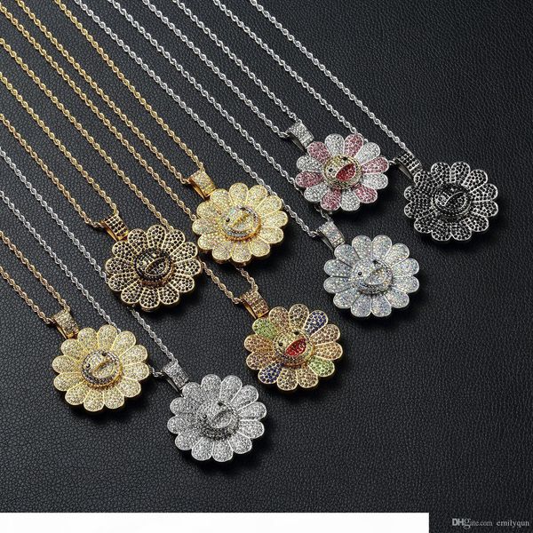 murakami takashi sun flower pendant necklace shiny cubic zircon multicolor sunflower rotating pendant necklace hip hop women men jewelry, Silver
murakami takashi sun flower pendant necklace shiny cubic zircon multicolor sunflower rotating pendant necklace hip hop women men jewelry, Silver