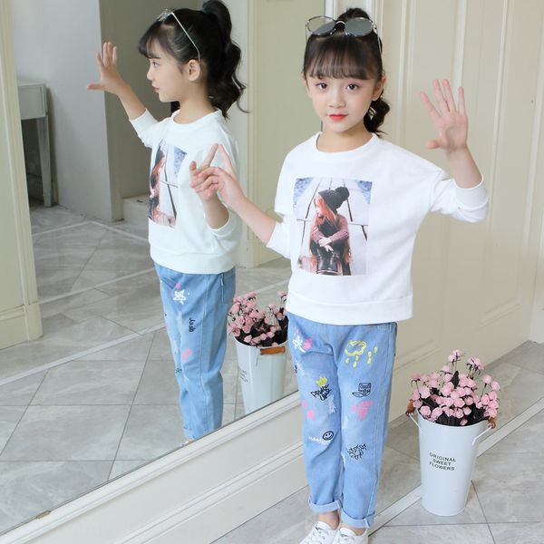 l8na1 2020 selling clothing autumn and children's wear jeans new cartoon printed pierced girl jeans children's baby all-match pant, Blue
l8na1 2020 selling clothing autumn and children's wear jeans new cartoon printed pierced girl jeans children's baby all-match pant, Blue