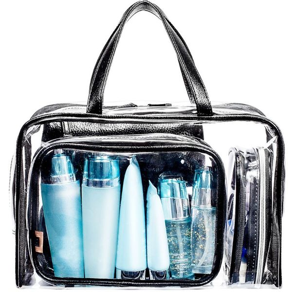 5pcs clear makeup cosmetic tote bag set pvc pouch handle strap storage travel luggage bags
5pcs clear makeup cosmetic tote bag set pvc pouch handle strap storage travel luggage bags