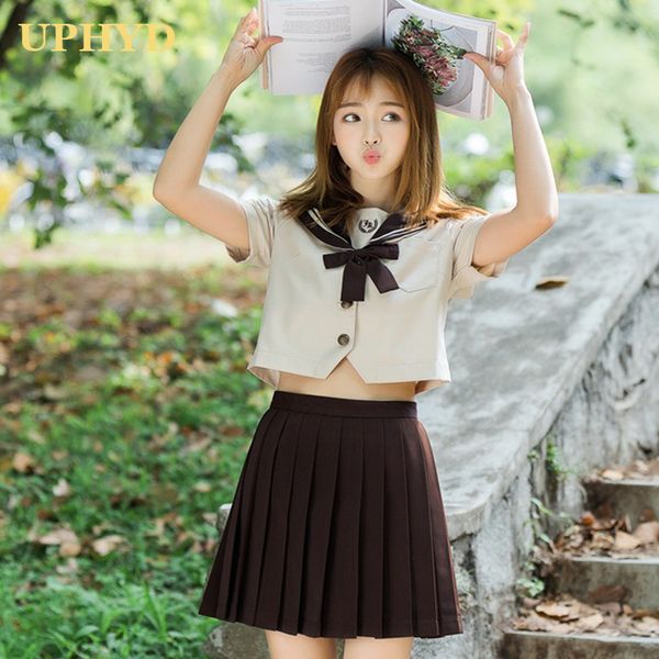 elegant school girls student uniform college style japanese jk uniforms high middle school dress summer sailor suits, White
elegant school girls student uniform college style japanese jk uniforms high middle school dress summer sailor suits, White