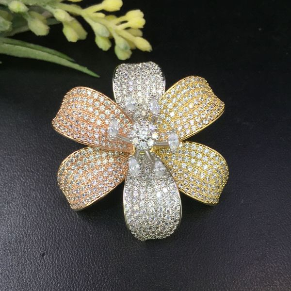lanyika fashion jewelry elegant canna brooch pendant dual use for wedding party micro pave popular gift, Gray
lanyika fashion jewelry elegant canna brooch pendant dual use for wedding party micro pave popular gift, Gray