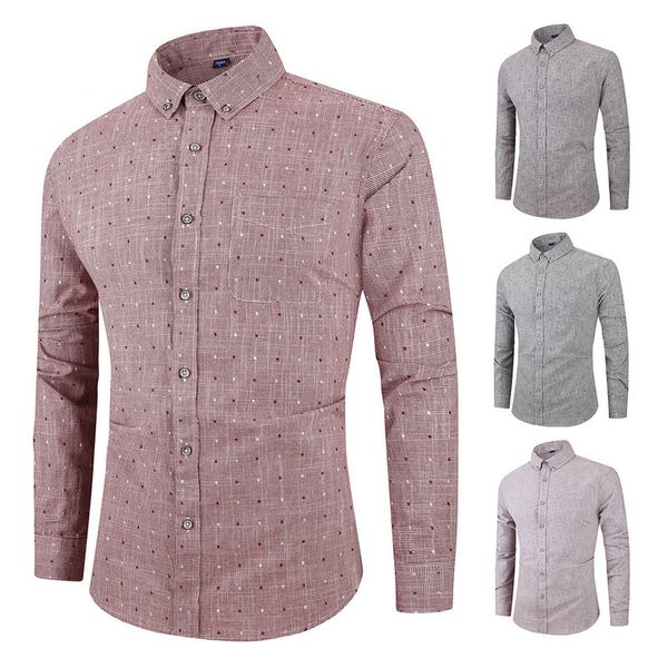 men's spring autumn fashion new simple shirts men's polka dot cotton long sleeve shirts men business formal cotton handsome, White;black
men's spring autumn fashion new simple shirts men's polka dot cotton long sleeve shirts men business formal cotton handsome, White;black