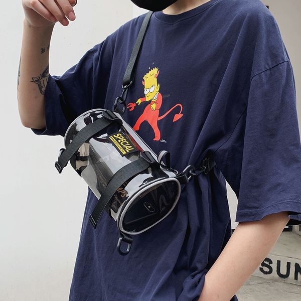 street fashion pvc transparent jelly bag men personality creative vertical&horizontal shoulder bag simple cylindrical phone
street fashion pvc transparent jelly bag men personality creative vertical&horizontal shoulder bag simple cylindrical phone