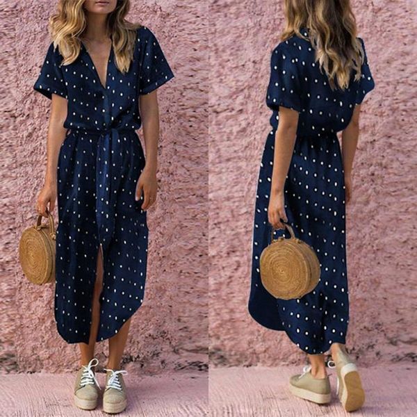 dress womens casual daily bow tie v neck dot button short sleeve soild long women kg-192, Black;gray
dress womens casual daily bow tie v neck dot button short sleeve soild long women kg-192, Black;gray