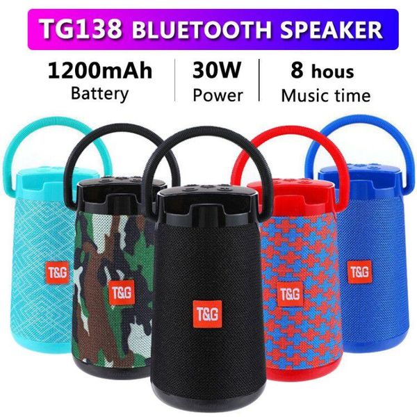30w high power tg138 outdoor waterproof portable stereo wireless bluetooth speaker car subwoofer fm radio tf card usb speakers
30w high power tg138 outdoor waterproof portable stereo wireless bluetooth speaker car subwoofer fm radio tf card usb speakers
