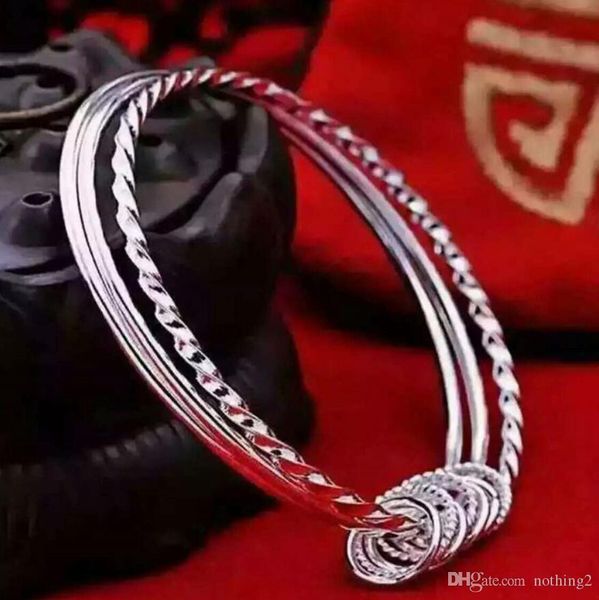 designer jewelry silver plated bracelets twist shape three times circels glaze bracelets for women fashion, Black
designer jewelry silver plated bracelets twist shape three times circels glaze bracelets for women fashion, Black