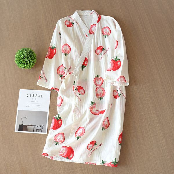 women's sleepwear womens kimono robes 100% gauze cotton bathrobe summer thin homewear female kawaii casual floral nightgowns japanese b, Black;red
women's sleepwear womens kimono robes 100% gauze cotton bathrobe summer thin homewear female kawaii casual floral nightgowns japanese b, Black;red