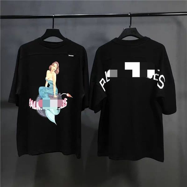europe and america palm mermaid oversize shirt pa angels casual sports loose round neck short sleeve t-shirt men and women, Black;brown
europe and america palm mermaid oversize shirt pa angels casual sports loose round neck short sleeve t-shirt men and women, Black;brown