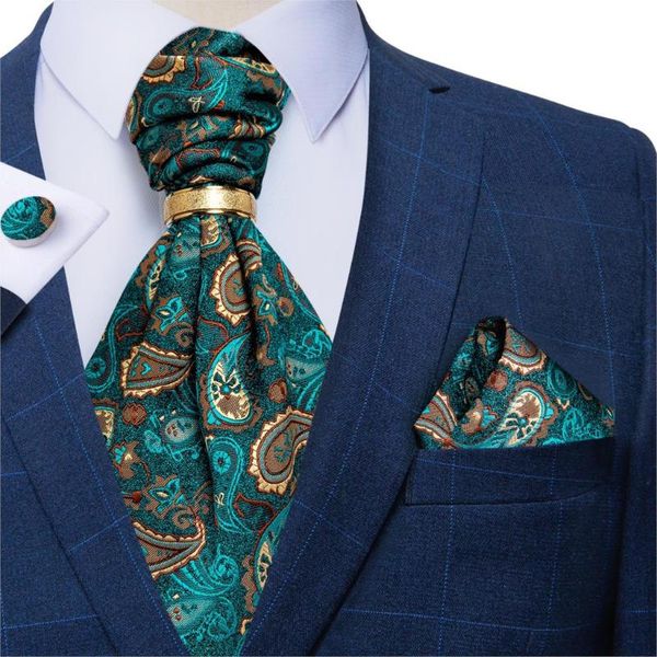 men vintage teal green paisley wedding formal cravat ascot scrunch self british style silk necktie hanky cufflinks set dibangu, Black;gray
men vintage teal green paisley wedding formal cravat ascot scrunch self british style silk necktie hanky cufflinks set dibangu, Black;gray