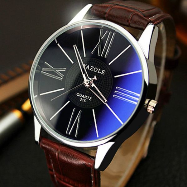 yazole fashion men watch simple business leather quartz wristwatches luxury male clock montre homme zegarek meski, Slivery;brown
yazole fashion men watch simple business leather quartz wristwatches luxury male clock montre homme zegarek meski, Slivery;brown