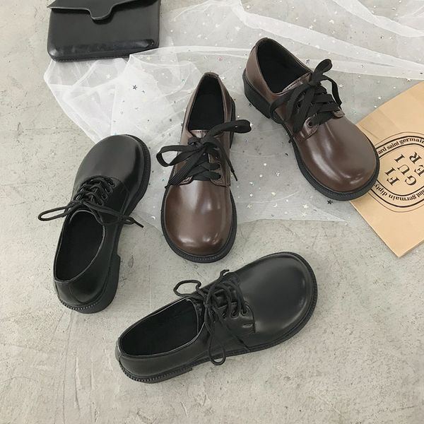 shallow mouth shoes woman flats round toe british style oxfords women's soft modis autumn casual female sneakers dress preppy, Black
shallow mouth shoes woman flats round toe british style oxfords women's soft modis autumn casual female sneakers dress preppy, Black