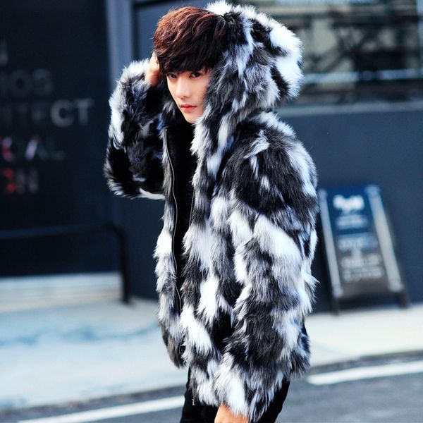 men's fur & faux winter male overcoat mens coats with hood furparka oversized men warm jacket, Black
men's fur & faux winter male overcoat mens coats with hood furparka oversized men warm jacket, Black