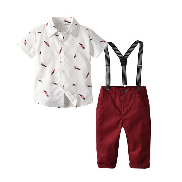 suspender belt pants suit for a boy clothes white shirop children costume baby kids summer outfits red trousers
suspender belt pants suit for a boy clothes white shirop children costume baby kids summer outfits red trousers