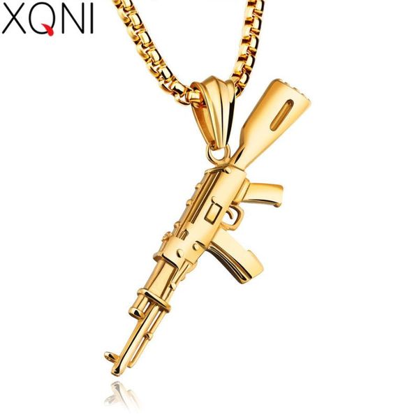 xqni men necklaces rifle pattern iced-out pendant necklace stainless steel hip hop bike for men fashion jewelry, Silver
xqni men necklaces rifle pattern iced-out pendant necklace stainless steel hip hop bike for men fashion jewelry, Silver