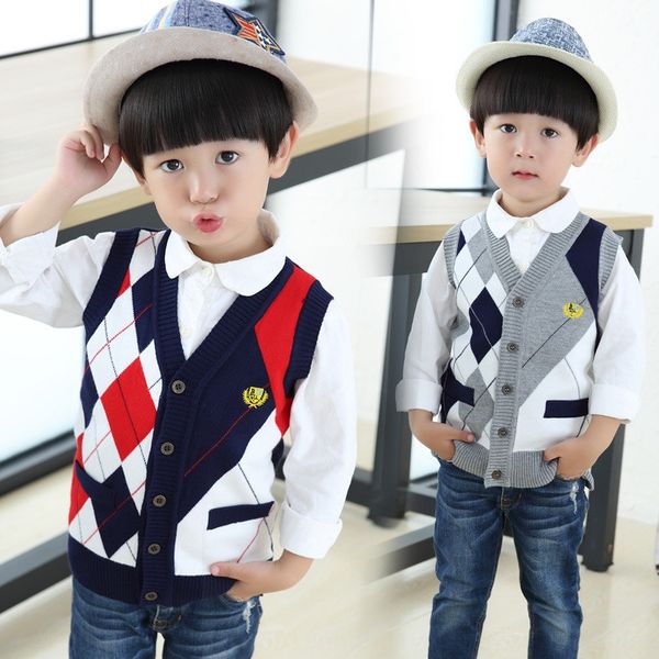 boys' knitted vest clothing spring sweater children's clothing autumn and winter vest children's sweater new product, Blue
boys' knitted vest clothing spring sweater children's clothing autumn and winter vest children's sweater new product, Blue