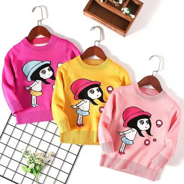 2019 autumn and winter new children's cute cartoon base children's sweater girl's sweater, Blue
2019 autumn and winter new children's cute cartoon base children's sweater girl's sweater, Blue
