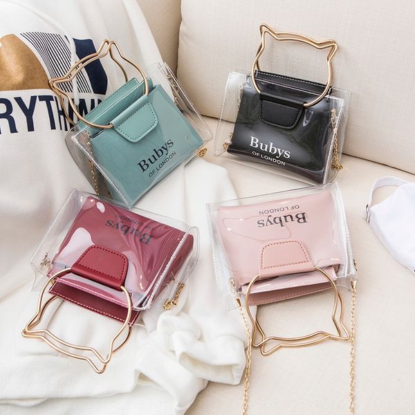 2020 new pvc transparent mother shoulder single shoulder slant hand bag sweet fresh women's bag
2020 new pvc transparent mother shoulder single shoulder slant hand bag sweet fresh women's bag