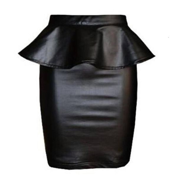 women ladies high waist skirt flounce hem hip leather polyester short skirt women summer 2020 and club 4a02, Black
women ladies high waist skirt flounce hem hip leather polyester short skirt women summer 2020 and club 4a02, Black