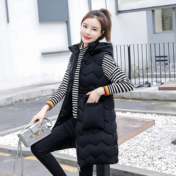 fashion mid length slim vest jacket women winter thick warm loose plus size coat zipper hooded wave pattern outwear 7 colors, Black;white
fashion mid length slim vest jacket women winter thick warm loose plus size coat zipper hooded wave pattern outwear 7 colors, Black;white