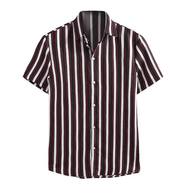 new summer men's stripe short sleeve shirts 2020 loose casual colorful fashion shirt male cotton beach hawaiian shirts, White;black
new summer men's stripe short sleeve shirts 2020 loose casual colorful fashion shirt male cotton beach hawaiian shirts, White;black