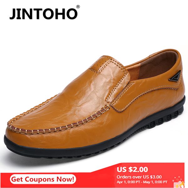 jintoho genuine leather casual shoes 2020 mens loafers moccasins breathable black driving shoes plus size 38-47 
jintoho genuine leather casual shoes 2020 mens loafers moccasins breathable black driving shoes plus size 38-47