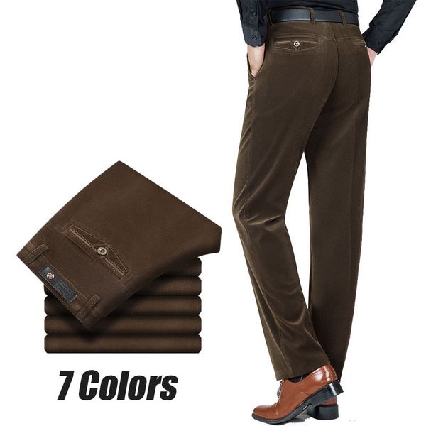 autumn spring corduroy men's casual pants high waist straight middle-aged wash and wear business long trousers pantalon homme, Black
autumn spring corduroy men's casual pants high waist straight middle-aged wash and wear business long trousers pantalon homme, Black