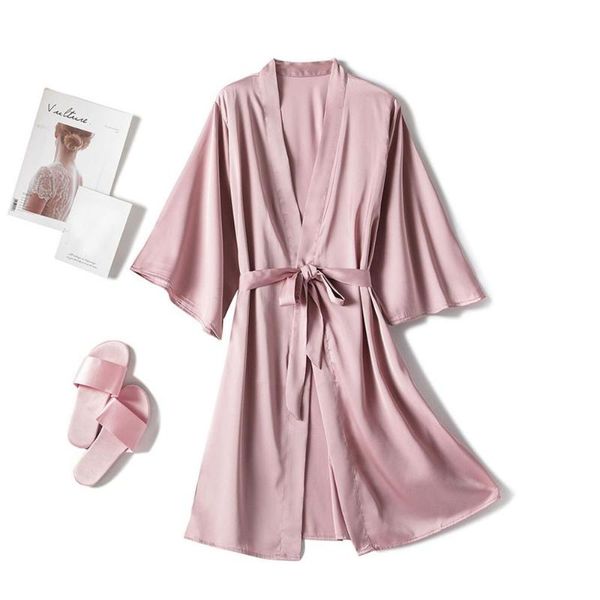 satin silk pajamas women lingerie robes underwear sleepwear the wedding robe set trim sleepwear casual home clothes w3, Black;red
satin silk pajamas women lingerie robes underwear sleepwear the wedding robe set trim sleepwear casual home clothes w3, Black;red