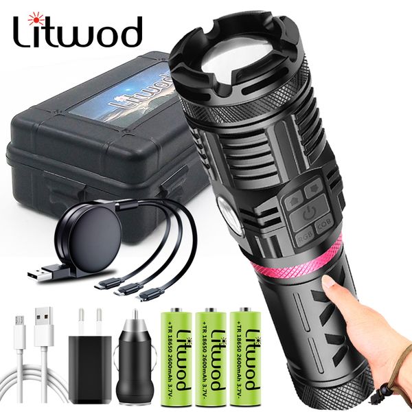 flashlights torches 4-core xhp90.2 4 colors led usb rechargeable powerbank 3pcs 18650 battery torch aluminum zoom lantern
flashlights torches 4-core xhp90.2 4 colors led usb rechargeable powerbank 3pcs 18650 battery torch aluminum zoom lantern