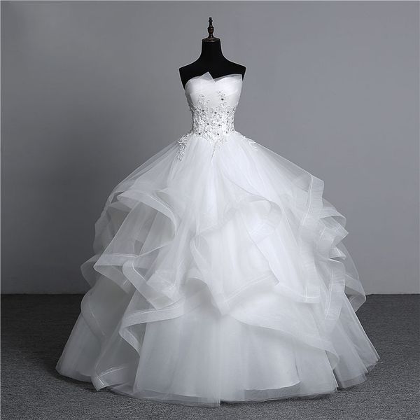 2020 new bridal wedding strapless white beaded wedding dress
2020 new bridal wedding strapless white beaded wedding dress