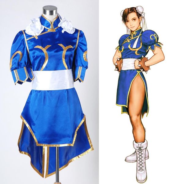 street fighter chun li chunli blue dress cosplay costume*custom made*, Black;red
street fighter chun li chunli blue dress cosplay costume*custom made*, Black;red