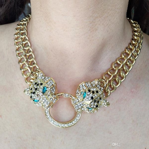 new fashion personalized hip hop bling leopard head womens gold cuban link choker necklace rapper jewelry christmas gifts for women guys, Silver
new fashion personalized hip hop bling leopard head womens gold cuban link choker necklace rapper jewelry christmas gifts for women guys, Silver