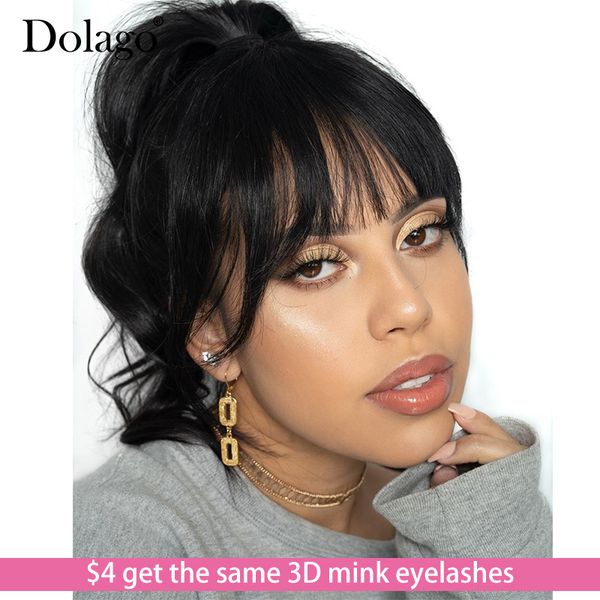 glueless full lace human hair wigs with bangs body wave transparent brazilian lace wig with baby hair fake scalp dolago remy, Black
glueless full lace human hair wigs with bangs body wave transparent brazilian lace wig with baby hair fake scalp dolago remy, Black