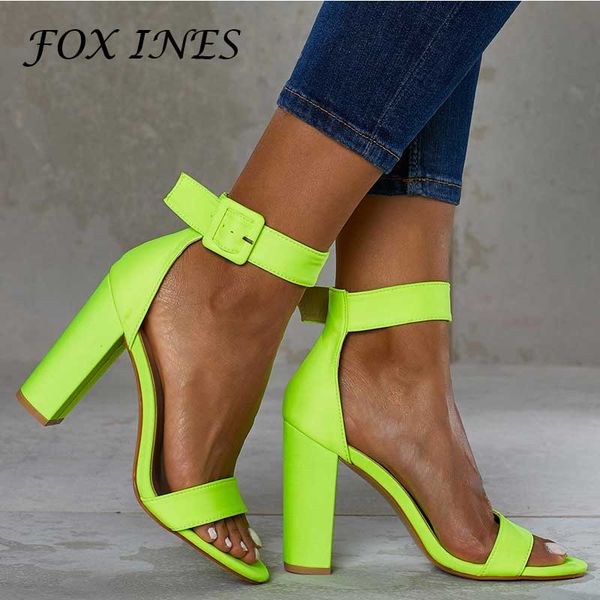 foxines 2020 summer women sandals high heel fluorescent green open-toed ankle-wrap buckle strap casual ladies sandals shoes, Black
foxines 2020 summer women sandals high heel fluorescent green open-toed ankle-wrap buckle strap casual ladies sandals shoes, Black