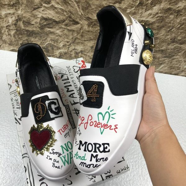 2020f new trend leather casual shoes fashion men and women comfortable sneakers hand-painted doodle wild couple shoes, size 35-451, Black
2020f new trend leather casual shoes fashion men and women comfortable sneakers hand-painted doodle wild couple shoes, size 35-451, Black