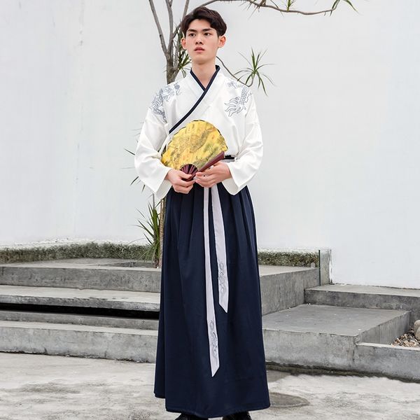 s5lur style daily chinese clothing men's dragon-shaped embroidered cross collar skirt chinese elements ancient costume ancient costum, Black;red
s5lur style daily chinese clothing men's dragon-shaped embroidered cross collar skirt chinese elements ancient costume ancient costum, Black;red