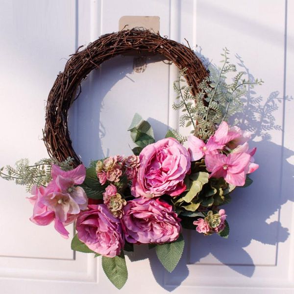 simulation rose flower wreath silk spring artificial wreath front door wall hanging window wedding party decor
simulation rose flower wreath silk spring artificial wreath front door wall hanging window wedding party decor