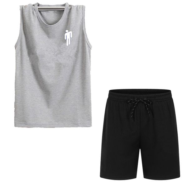 men summer new gyms fitness tank joggers sleeveless breathable male fashion casual tank +breathable mesh shorts, Gray
men summer new gyms fitness tank joggers sleeveless breathable male fashion casual tank +breathable mesh shorts, Gray
