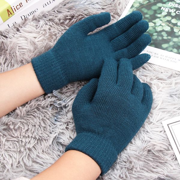 women men winter ribbed knitted full fingered gloves basic thicken plush lining mittens magic thermal wrist warmer, Blue;gray
women men winter ribbed knitted full fingered gloves basic thicken plush lining mittens magic thermal wrist warmer, Blue;gray