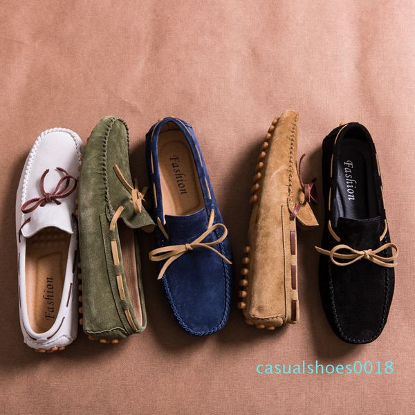 designer suede leather lace up men casual shoes soft mens loafers moccasins italian fashion driving shoes big size mx190713 c18, Black
designer suede leather lace up men casual shoes soft mens loafers moccasins italian fashion driving shoes big size mx190713 c18, Black