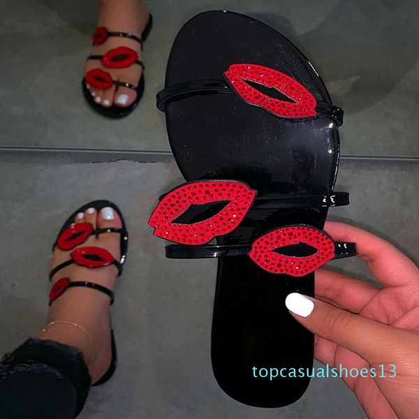 женщина тапочки sexy red lips сандалии плоские женская обувь пляж флип-флоп non скольжению стразы home summer t13, Black
женщина тапочки sexy red lips сандалии плоские женская обувь пляж флип-флоп non скольжению стразы home summer t13, Black