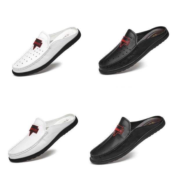 fashion half shoes for men loafers leather slippers penny loafer slides breathable mules for man outdoor summer driving shoes, Black
fashion half shoes for men loafers leather slippers penny loafer slides breathable mules for man outdoor summer driving shoes, Black