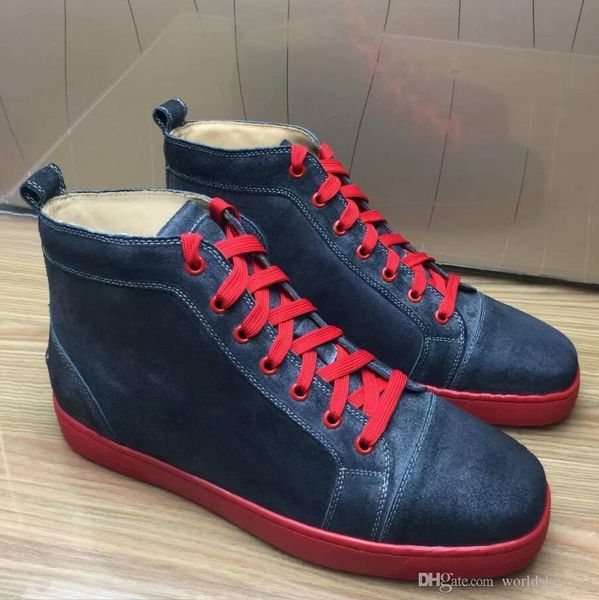 new mens womens high green suede red bottom casual shoes,fashion gentleman designer lace-up sneakers size 36-46, Black
new mens womens high green suede red bottom casual shoes,fashion gentleman designer lace-up sneakers size 36-46, Black