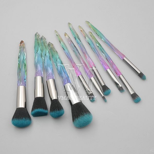 10pcs make up brushes set transparent crystal diamond handle 3 colors professional makeup tools eye shadow foundation blush brow lip brush
10pcs make up brushes set transparent crystal diamond handle 3 colors professional makeup tools eye shadow foundation blush brow lip brush