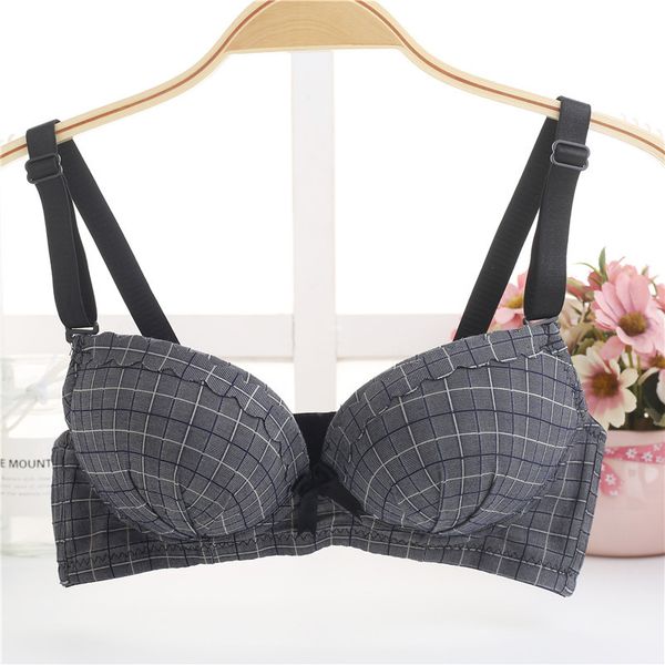new 3/4 cup of thick cup ce shou gather bra without rims training bra non-magnetic lattice underwear cotton bras, Red;black
new 3/4 cup of thick cup ce shou gather bra without rims training bra non-magnetic lattice underwear cotton bras, Red;black