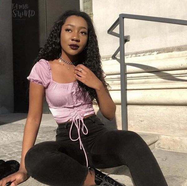 2020 new fashion women t shirts womens pink court style with slim t shirt drop shipping good quality, White
2020 new fashion women t shirts womens pink court style with slim t shirt drop shipping good quality, White