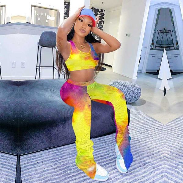 tie dye two piece stacked leggings set womens 2 piece outfit set crop sweat pants matching sets for women tracksuit female, White
tie dye two piece stacked leggings set womens 2 piece outfit set crop sweat pants matching sets for women tracksuit female, White