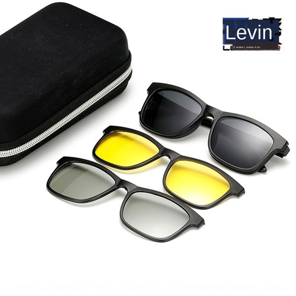 light tr90 frame plain myopia set magnetic suction three-piece polarized sun 3g glasses night vision glasses, Silver
light tr90 frame plain myopia set magnetic suction three-piece polarized sun 3g glasses night vision glasses, Silver