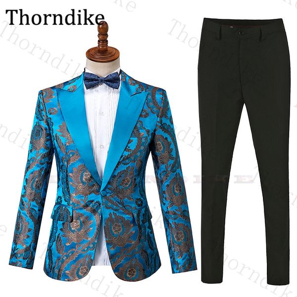 thorndike men suits 2 pcs set peaked lapel print wedding suit for men custom made party club wer suit elegant slim fit suits, White;black
thorndike men suits 2 pcs set peaked lapel print wedding suit for men custom made party club wer suit elegant slim fit suits, White;black