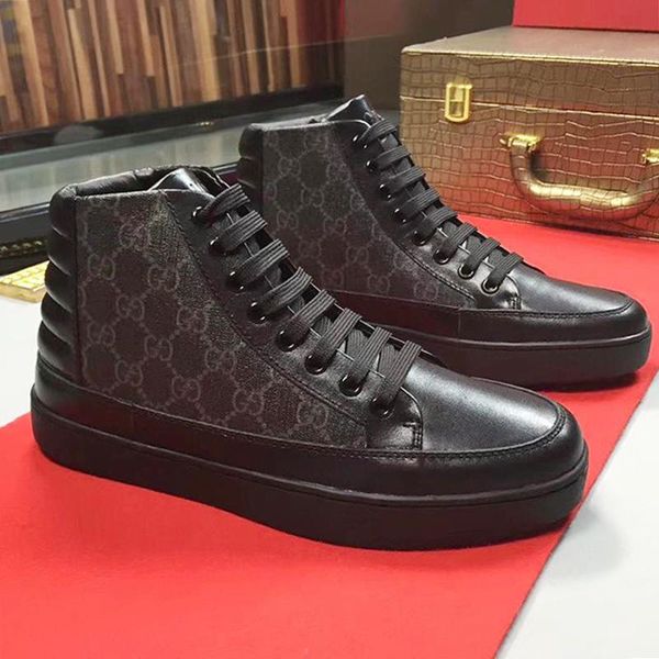 new arrival men 's high sneaker sports mens shoes outdoor walking footwears lace -up luxury style men shoes calzado deportivo para, Black
new arrival men 's high sneaker sports mens shoes outdoor walking footwears lace -up luxury style men shoes calzado deportivo para, Black