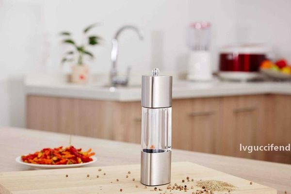 stainless steel pepper mill adjustable pepper grinder mill salt and pepper spice seasoning grinding milling machine kitchen tool accessories
stainless steel pepper mill adjustable pepper grinder mill salt and pepper spice seasoning grinding milling machine kitchen tool accessories
